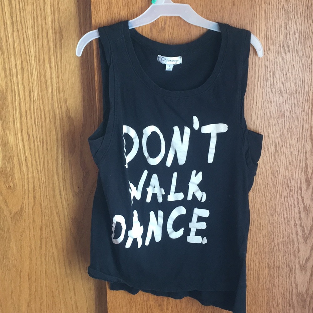 Black “Don’t Walk, Dance” tank✨